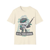 Far From Normal Unisex Softstyle T-Shirt - Fun Graphic Tee for Unique Personalities